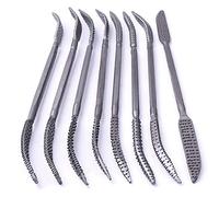 Juego de limas de madera de doble extremo 5,5 x 200 mm para carpintería de carpintería, herramientas de mano gruesas