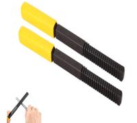 Juego de limas de rosca de 2 piezas, juego de limas restauradoras de roscas SAE UNMetric Thread Restorer Files Kit de herramientas de reroscado 45 de acero para tornillos, pernos,