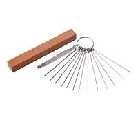 Juego de limas de tuerca de sillín de puente de guitarra, 13 limas de acero inoxidable de diferentes tamaños con piedra de molienda para guitarra acústica eléctrica, ukelele, bajo, banjo, mandolina