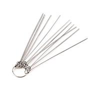 Juego de limas de tuercas de sillín de puente de guitarra, varillas de aguja de acero inoxidable, herramienta de reparación de luthier, juego de limas de tuercas de sillín de puente de guitarra