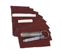 Juego de Limas para Tuercas de Sillín de Puente de Guitarra, Tuercas de Sillín para Puente de Hueso de Guitarra, Juego de Limas de Papel de Lija, Herramienta de Mantenimiento de