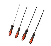 Juego de limas profesionales para motosierra, resistentes y redondas, 3,2 mm, 4,0 mm, 4,8 mm, 5,5 mm, cadenas de corte, incluye almacenamiento para afilar limas portátiles de mantenimiento de