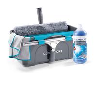Juego de limpiador de ventanas CLEANmaxx 7 piezas - incluye cubo, limpiaparab...