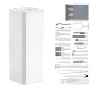 Juego de limpiador flexible 32 en 1 para dispositivos de 1200 computadoras de teletrabajo y dispositivos transportables, juego de limpieza para cuadernos, herramientas de limpieza profunda