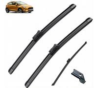 Juego de limpiaparabrisas delantero y trasero para Ford Fiesta MK7 2017-2022 28"+14"+11"