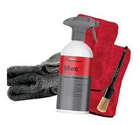 Juego de limpieza de llantas: limpiador de llantas Koch Chemie Magic Wheel Cleaner, 500 ml, cepillo para llantas Nuke Guys, 2 guantes de precisión Nuke Guys + paño seco detailmate 1000 g/m²