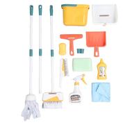 Juego de Limpieza para niños, educación temprana, Desarrollo de Buenos hábitos, Juego de simulación de Limpieza para el hogar, Kit Completo de Juguetes de plástico con Escoba,