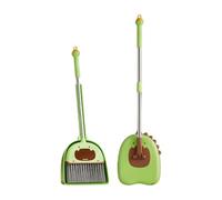 Juego de Limpieza para Niños Escoba Kit Pequeño Juguetes de Limpieza Imitación Función Realista Acero Inoxidable Adecuado para Niños Niñas Juego Simbó, Escoba con Trapeador