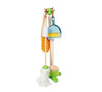 AWHAO Juego de Limpieza para niños, Juguetes de Limpieza, Juguetes de Aprendizaje, Juego de simulación, Escoba, trapeador, Cepillo y recogedor, Regalo para