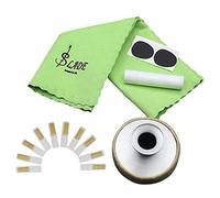 Juego de limpieza para saxofón saxofón alto con paño+silencio+parche boquill grasa corcho+cañas para principiantes