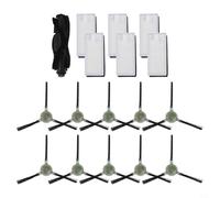 Juego de limpieza principal cepillo lateral filtro para Lefant U180 M2 Pro M2 Plus y para OKP K8 para aspiradora robótica K7, material de nailon y plástico con papel de filtro para una limpieza