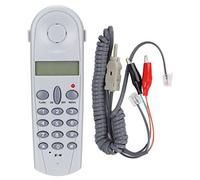 Juego de Línea de Teléfono de Prueba de Línea Fija, Línea de Teléfono Probador de Cable de Red Probador de Prueba a Tope Juego de Cables de Herramienta de Liniero