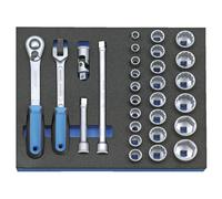Juego De Llave De Impacto De 29 Piezas GEDORE Herramienta Profesional Expertise