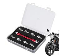 Juego de llave de par de motocicleta | Acero antideslizante herramientas de reparación - 5-6.8mm motocicleta radios conjunto de llaves | for Wheel Truing Adjustments Roadside Home Garage Taller