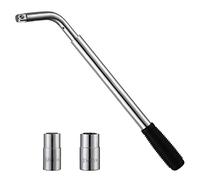 Juego de llave de tuerca telescópica para ruedas WiMas, llave de pernos extensible de 17/19 mm y 21/23 mm, llave de pernos de ruedas de acero extensible para reparación de neumáticos de coche