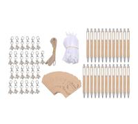 Juego de Llaveros con Bolígrafo, Recuerdos de Fiesta de Boda de Aleación de Zinc Duraderos para Invitados, Paquete de 25