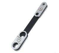 Juego de llaves ajustables 8 en 1: herramienta multifunción giratoria de 360° con llave de extremo abierto y anillo, acero al carbono, resistente al óxido, agarre ergonómico para reparación de