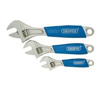 Juego De Llaves Ajustables Draper 88598 De Mango Suave De 3 Piezas