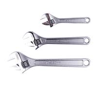 Juego de llaves ajustables General Tools 3 piezas Plata