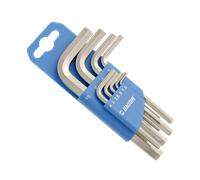 Unior 607852 - juego de 9 llaves allen en colgador de plástico de 1,5 a 10 mm serie 220/3ph