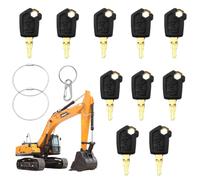 Juego de llaves Cat 10 piezas Llave de encendido 5P8500 Juego de llaves universal para maquinaria pesada/Bulldozer de Caterpillar Equipo pesado Llave de interruptor de encendido, juego de llaves de