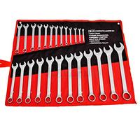 Juego de llaves combinadas 6 a 32mm Acero cromo vanadio con acabado cromado. 25 piezas