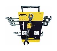 Juego De Llaves Combinadas A Carraca Stanley, Modelo 4 89 907, Kit De 6 Piezas