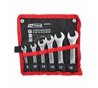Juego de llaves combinadas cortas awtools 6 piezas 8-19 mm ? acero c