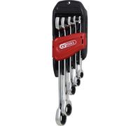 Juego de llaves combinadas de trinquete DUO GEARplus® KS Tools, posición de horquilla 15°