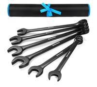 Juego de llaves combinadas DURATECH Jumbo m tricas de 6 piezas de 35 a 50 mm, acero CR-V, revestimiento electrofor tico negro con bolsa