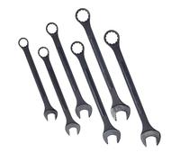 Juego de llaves combinadas gigantes de 6 piezas: 35-50 mm, óxido negro