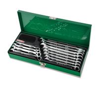 TOPTUL GAAD1205 Juego de llaves poligonales y boca de trinquete