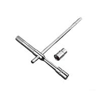 Juego de llaves cruzadas de neumáticos resistentes con mango extendido, llave de lengüeta de 17-23 mm para reparación de automóviles, kit de herramientas desmontable de 4 vías en bolsa de