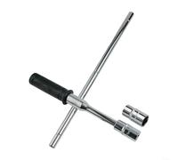 Juego de llaves cruzadas para reparación y reemplazo de neumáticos de automóvil, construcción de acero cromado con galvanoplastia, mango antideslizante para un agarre seguro, caja de almacenamiento