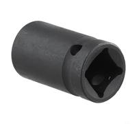 Juego de llaves cuadradas de 1/2 pulgada para tornillos M6-M24, adaptador de rosca resistente con revestimiento de fosfato para uso con trinquete (M22)