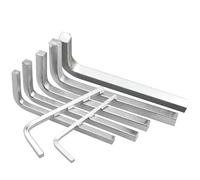 Juego de llaves cuadradas en forma de L, juego de 7 llaves cuadradas resistentes al desgaste, llave de cabeza fina para juego de llaves cuadradas, llave de cabeza cuadrada para montar muebles