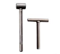 Juego de llaves de ajuste de tornillo de válvula tipo T, herramienta de metal de 2 piezas para motocicleta y scooter, brazo basculante, reparación de mantenimiento