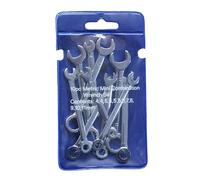 Juego de llaves de alta calidad en prácticas bolsas de plástico, ideal para bricolaje y uso profesional, métricas