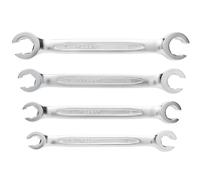 Juego de llaves de anillo semiabiertas, curvas, 4 piezas HT1W730