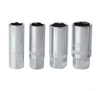 Juego de llaves de chispa de interfaz hexagonal de 16 mm y 21 mm con opciones de accionamiento de 1/2 pulgada y 3/8 pulgadas compatibles con herramientas de trinquete comunes