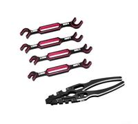 Juego de llaves de coche de deriva diseñadas con precisión para afinación fina y control mejorado del vehículo (rojo)