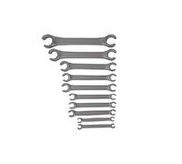 Juego de llaves de doble anillo, abiertas, DIN 3118 A | 10 uds | No.240 K | 8-32 mm | CrV | WGB