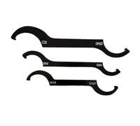 Juego de llaves de gancho C ajustables de doble extremo, para amortiguadores y máquinas de grabado, llave de acero de alto carbono con ER25, ER32, ER40, APU13, APU16, C32, compatibilidad con acero 45