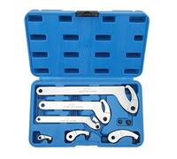 Juego de Llaves de Gancho de 8 Piezas Llave Ajustable Lateral para Motocicleta Dirt Bike 35-120 Mm