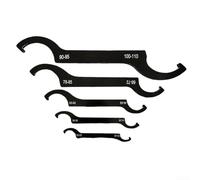 Juego de llaves de gancho en C ajustables de doble extremo para amortiguadores y máquinas de grabado, construcción de acero de alto carbono 45# con compatibilidad ER25 ER32 ER40 APU13 APU16 C32 (5