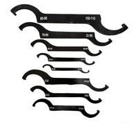 Juego de llaves de gancho en C ajustables para tareas de precisión compatibles con APU13, APU16, ER25, ER32, ER40 (8 piezas)