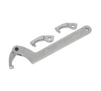 Sealey SMC2L Ajustable C Llave - Gancho y Perno Juego de Llaves 4pc 51-121mm