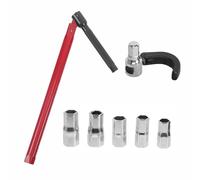 Juego de llaves de grifo con 5 tuercas de 8 mm a 12 mm, juego de llaves de grifo ajustables, llave intercambiable, kit de herramientas de instalación y desmontaje para fregadero, válvulas, cocina