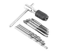 Juego de llaves de grifo con mango en T, de acero al carbono, fácil de usar, adecuado para montaje de muebles y tareas de roscado, llave de grifo de montaje de muebles