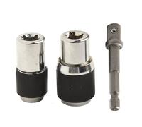 Juego de llaves de grifo, herramienta extractora ajustable con adaptador de 3/8, acero tratado térmicamente para taladro manual o tareas de trinquete eléctrico
